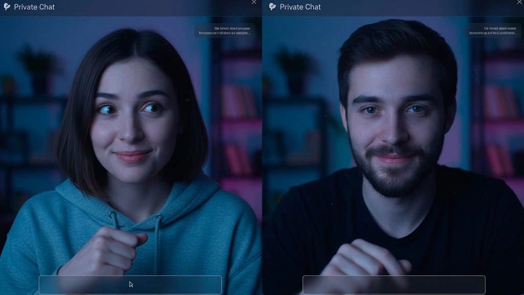 When the private chat stalls two people in a private chat facing an awkward silence before using new scripts